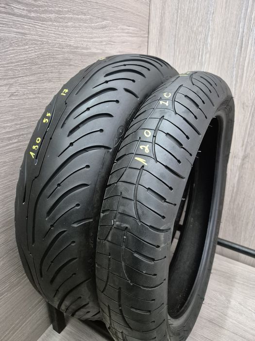 Set anvelope moto 120 70 17 cu 180 55 17 Michelin Pilot road 4