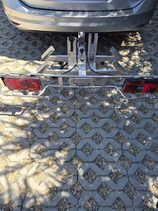 Suport 2 biciclete masina pt cîrlig aluminiu ALLROUND