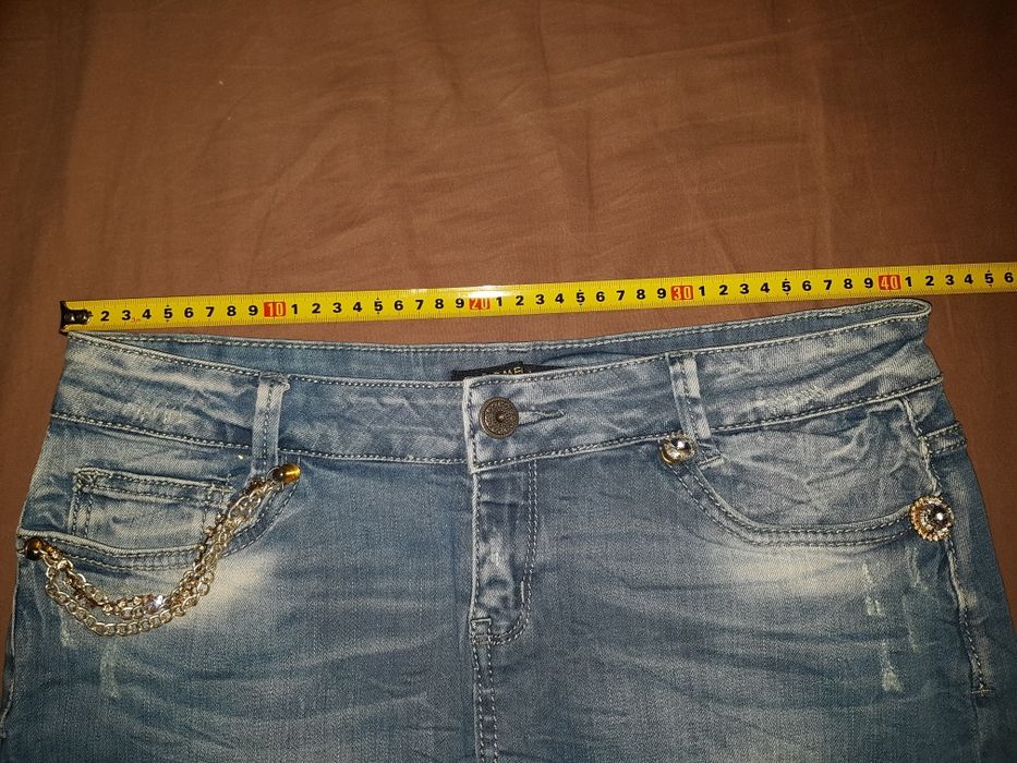 Дънкова къса пола М-Л