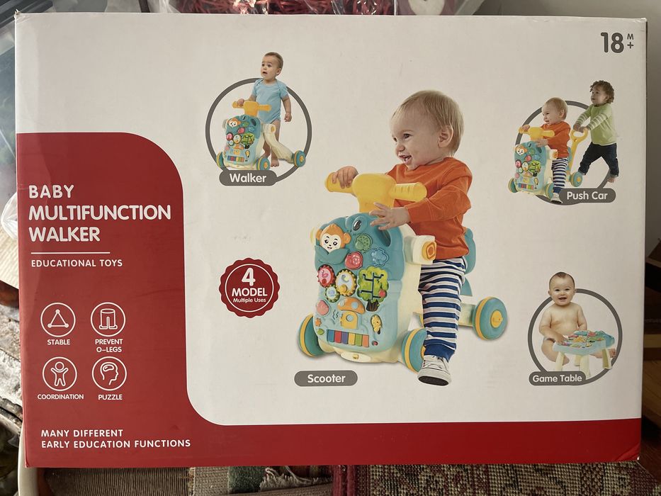 Ходунок каталка 4 в 1