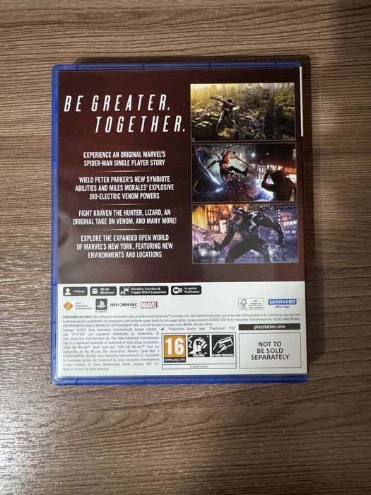 Продам GOW:Рагнарек и Marvel Spider man 2