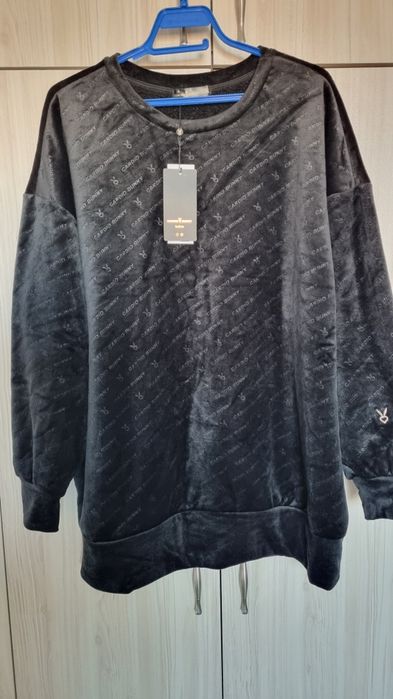 Яке и пуловер черно ХЛ -ХХЛ топли