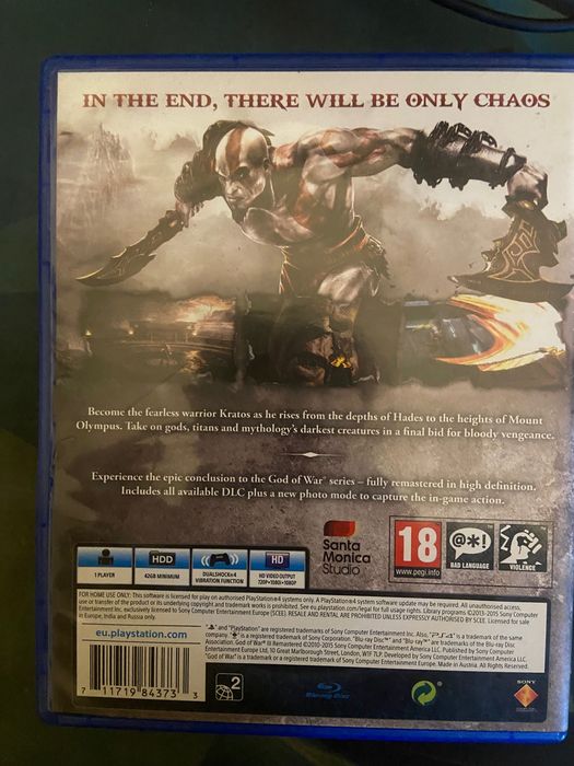 God of War 3 Remastered  PS4