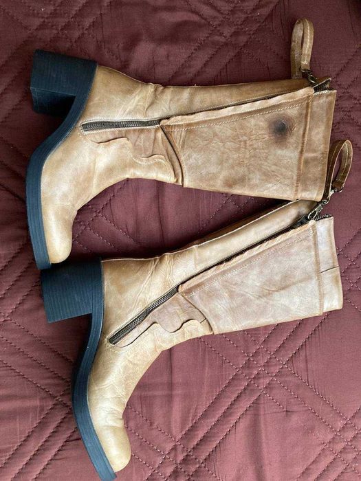 Дамски ботуши естествена кожа