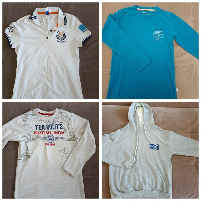 2 пакета вещей на мальчика 9-10 лет+ самокат