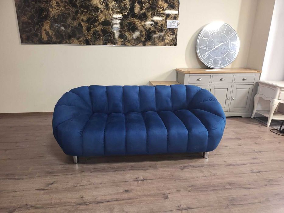 Син диван тройка от плат кадифе