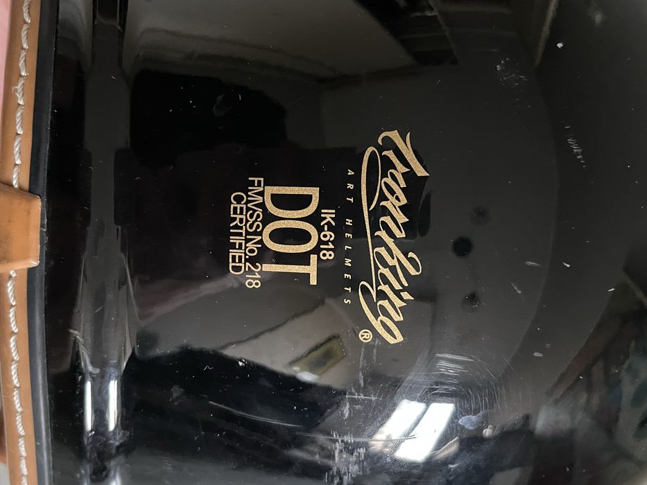 Мотошлем fullface cafe style