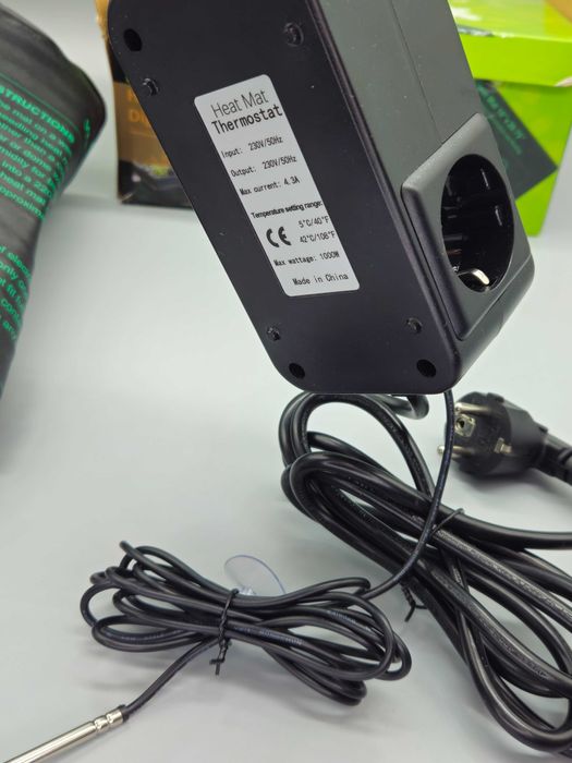 Нагревателна постелка за разсад 25на52см с дигитален термостат и сонда