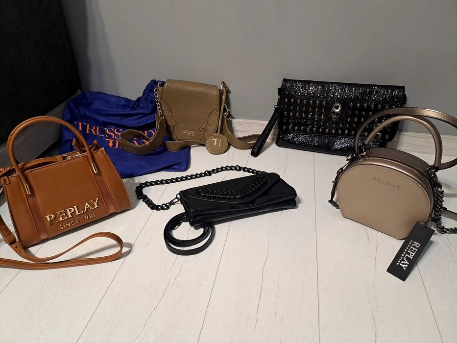 Дамска чанта Zara, Trussardi, Replay