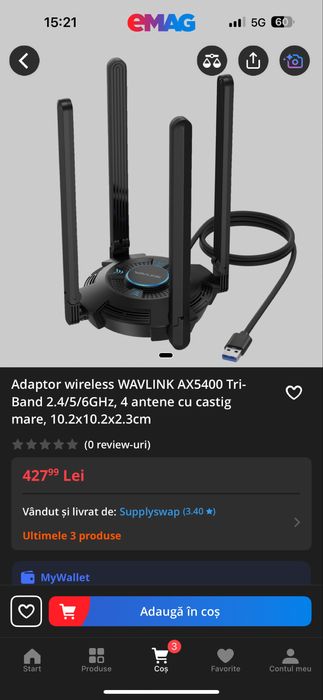 Wifi adaptor pentru PC (desktop)
