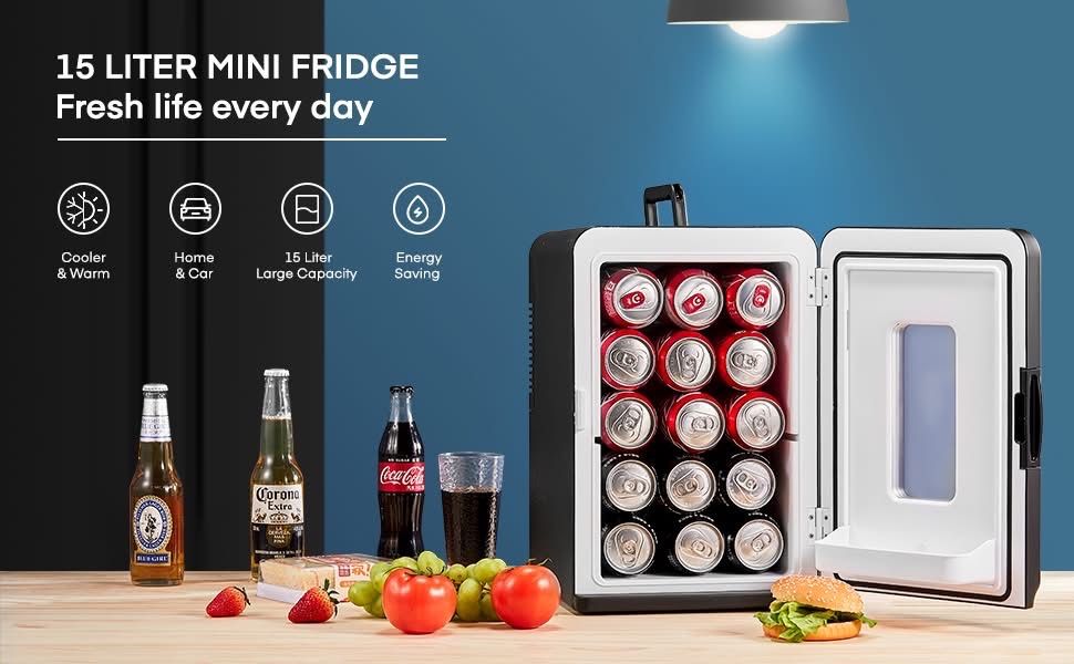 Mini frigider Northclan 15L, 220V AC & 12V DC