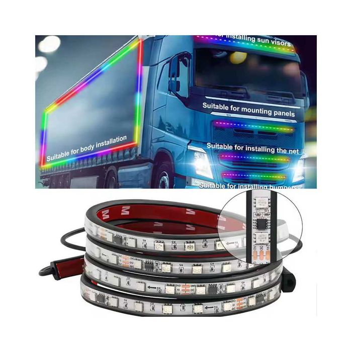 150 СМ 24V LED Диодна лента за камиони за външен монтаж