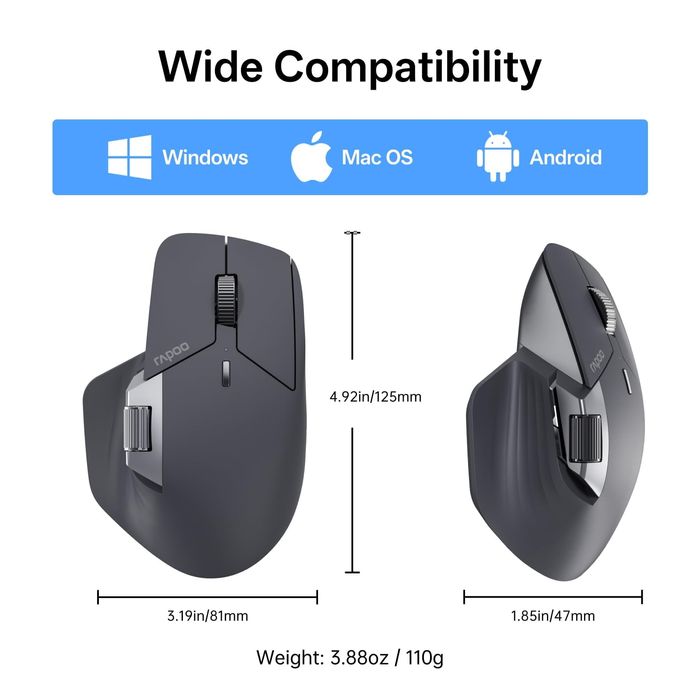 # Rapoo MT760 PRO Multi-Mode Беспроводная мышь