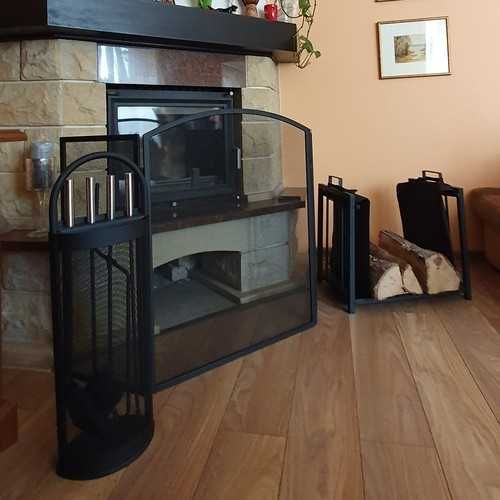 Метален кош за дърва