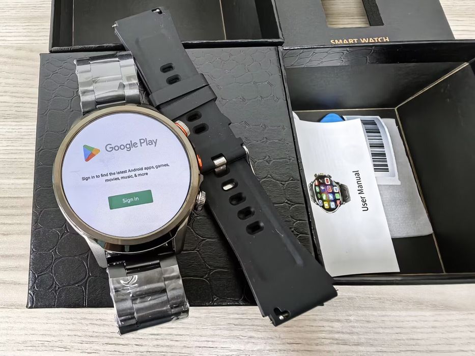 VWAR Core5 4G Smart Watch- Android 13/Bluetooth, 1.75" AMOLED, 52 mm