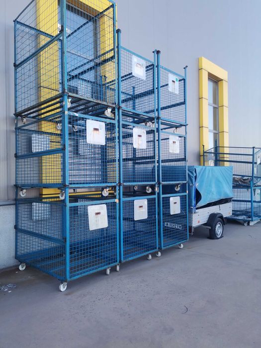 метални индустриални колички различни размери