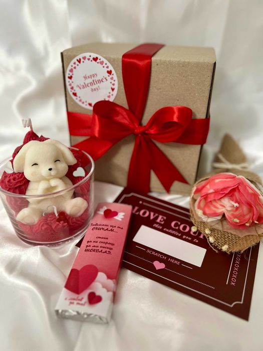 Подарък за Св.Валентин/Свещи за Св.Валентин/Св.Валентин