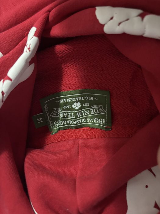 hanorac denim tears rosu