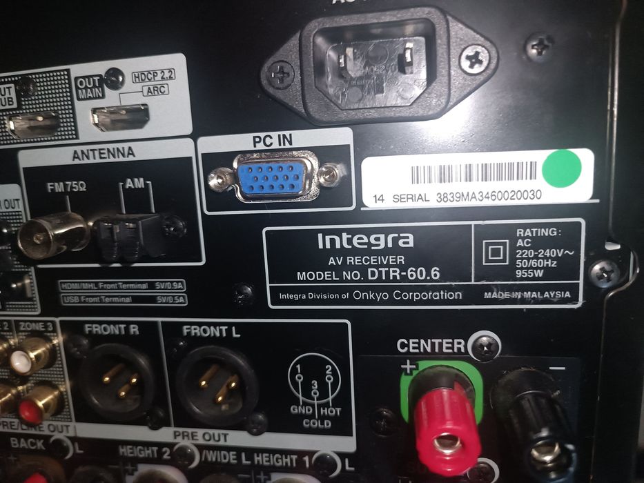 Amplificator high-end 9.2 Integra (onkyo) dtr-60.6