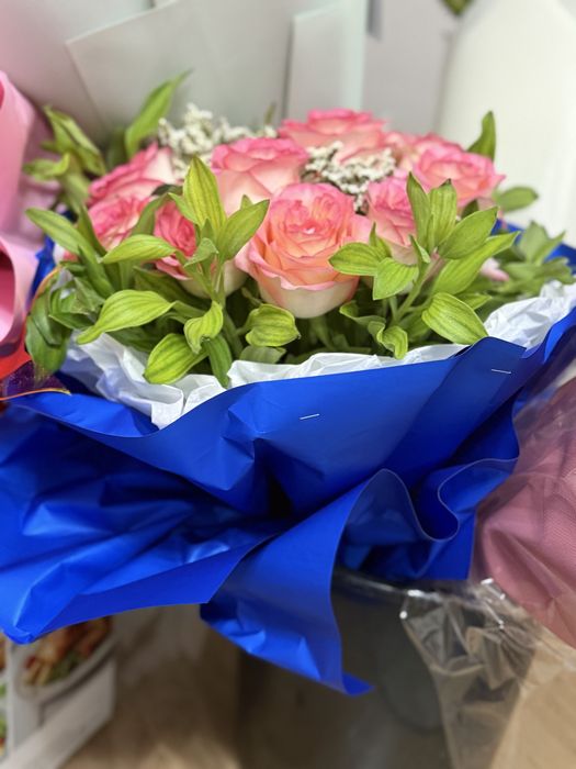 Цветы нежные розовый цвет