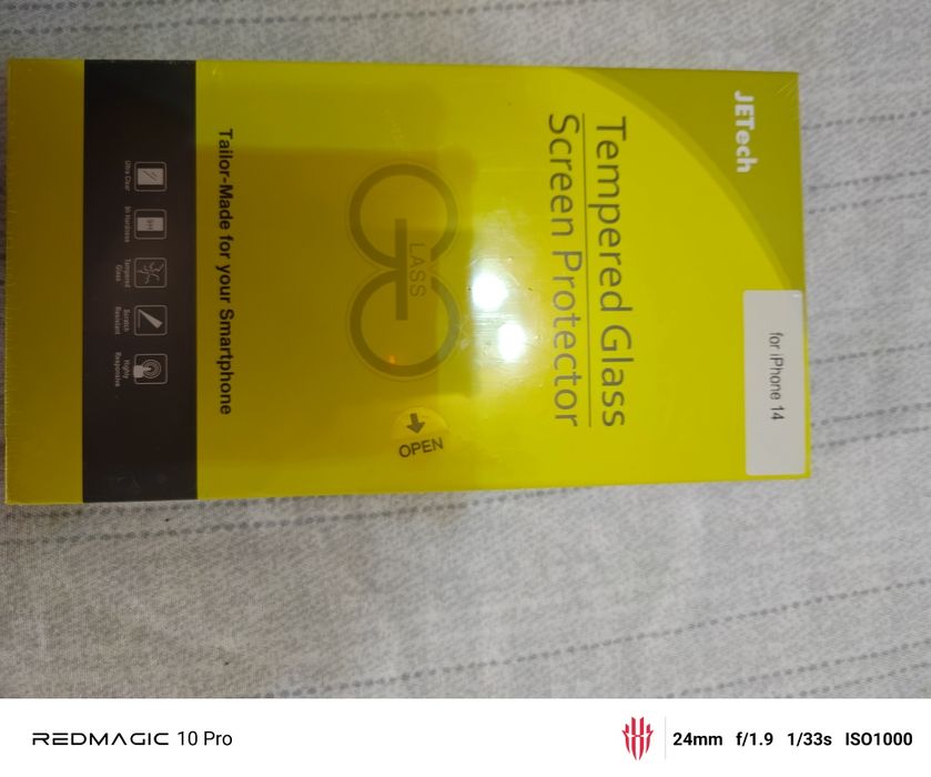 Folie sticlă securizată iPhone 14 – 2 bucăți – sigilată – JETech