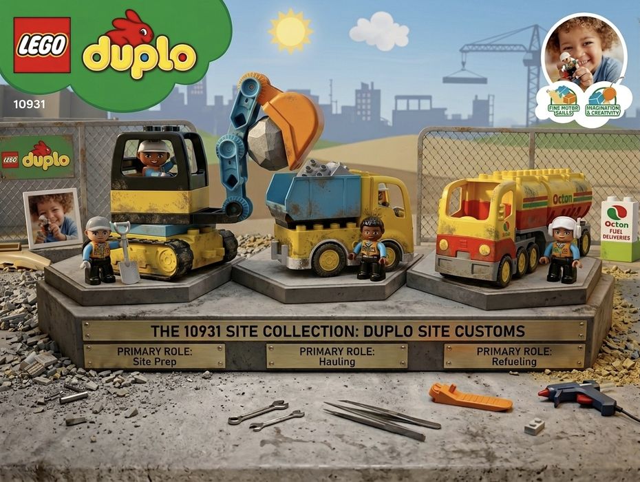 Lego duplo construction site