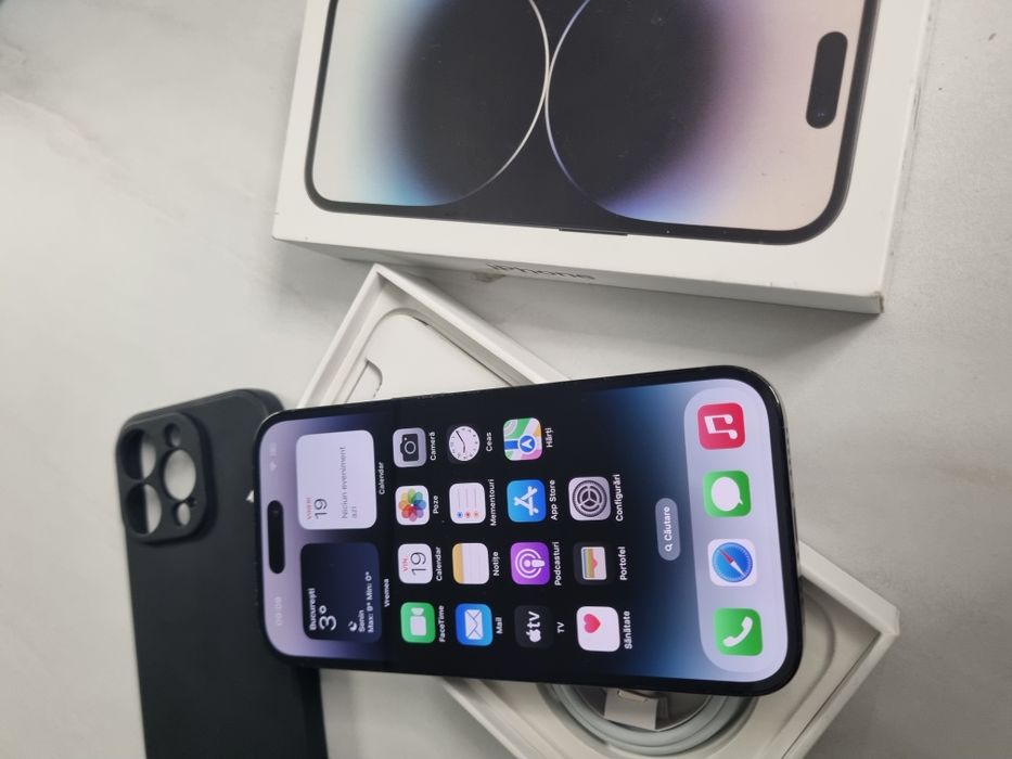 IPhone 14Pro/Black 128gb impecabil Baterie nouă originală