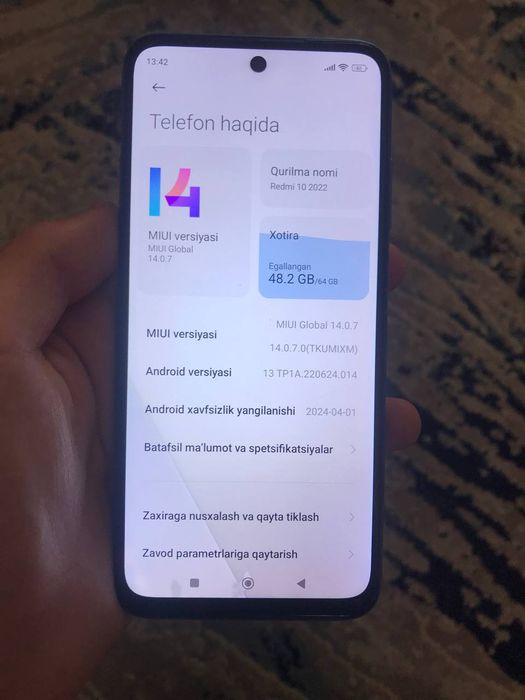 Redmi 10 2022 arzonga yana kelishamz narxini