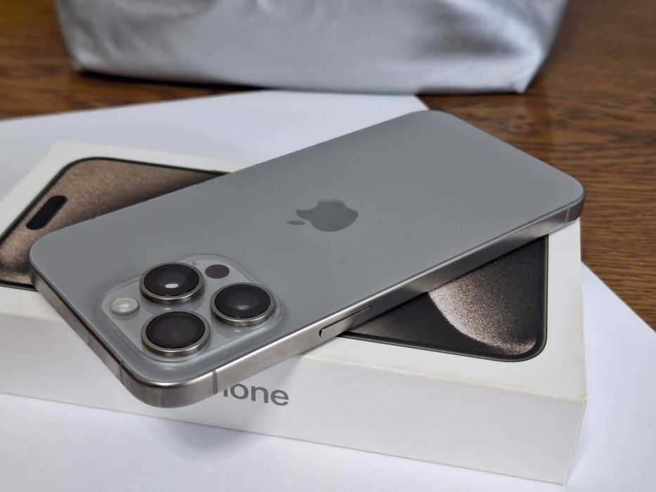 iPhone 15 Pro Max 256GB Natural Titanium | 10/10 | Cutie | Impecabil