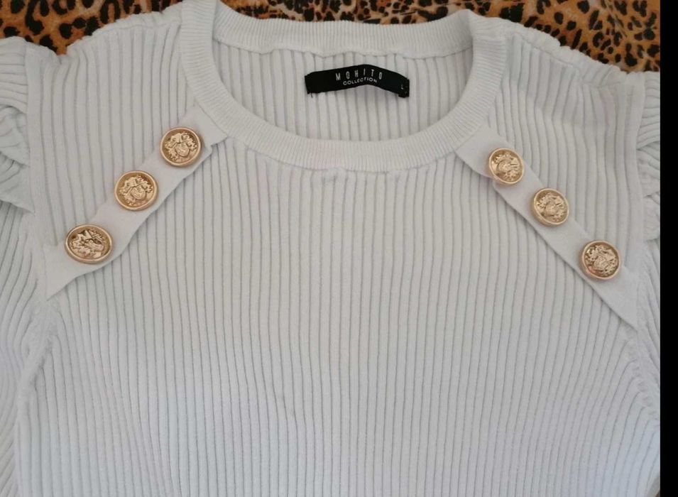 Bluza alba Mohito, mărime 40