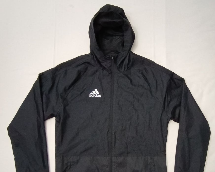 Adidas Condivo Rain Jacket оригинално яке S Адидас спорт ветровка черно горно с качулка