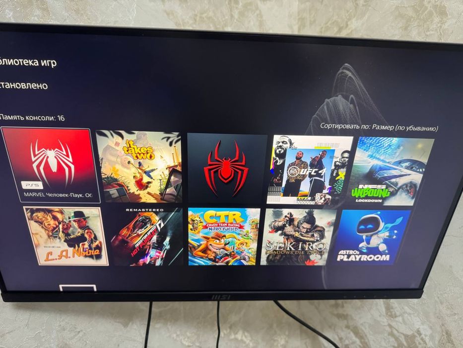 Sony PlayStation Slim Digitial 825, Новый с Играми, Доставка в бонус