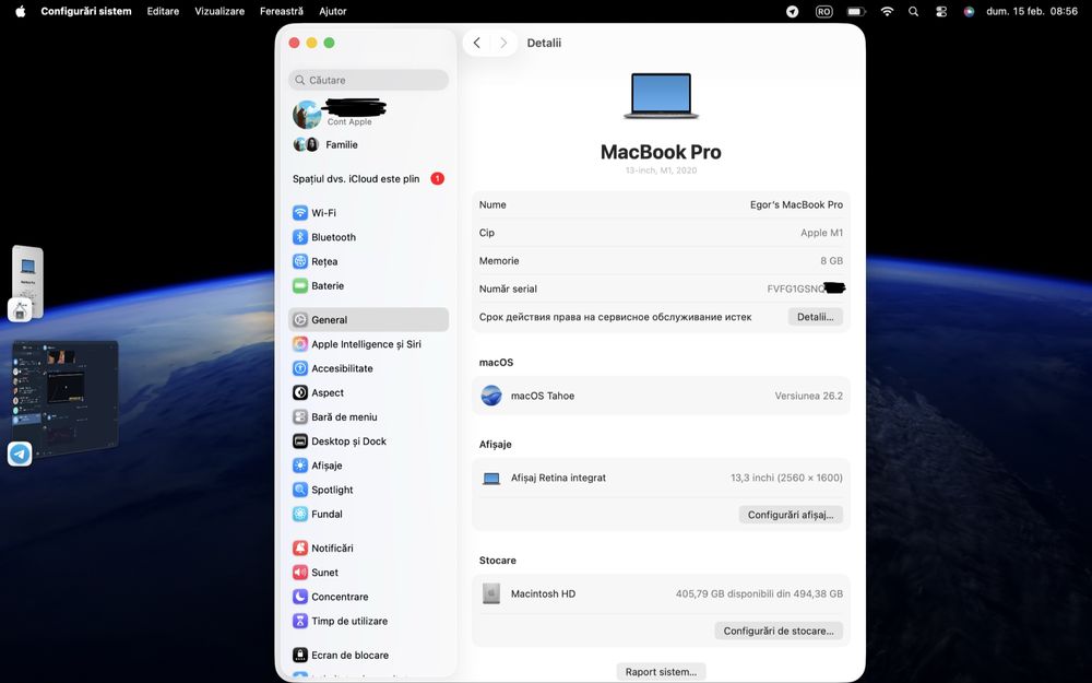 MacBook Pro m1(2020)(500gb)