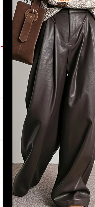 Pantalon damă  - nou cu eticheta , mărimea XL  , culoare maron , imita