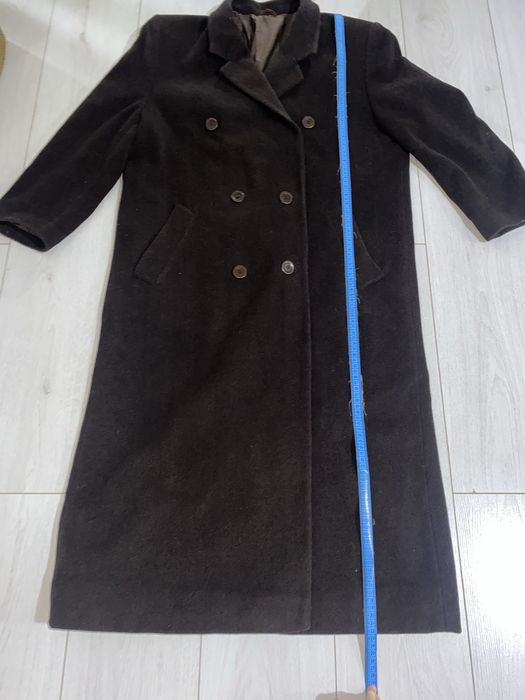 Palton lung  din lana marimea XL , 48 pe eticheta