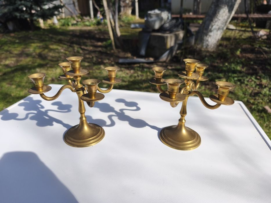 Малък месингов свещник