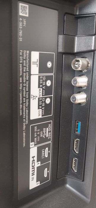 Большой 4К смарт телевизор Sony 140см.