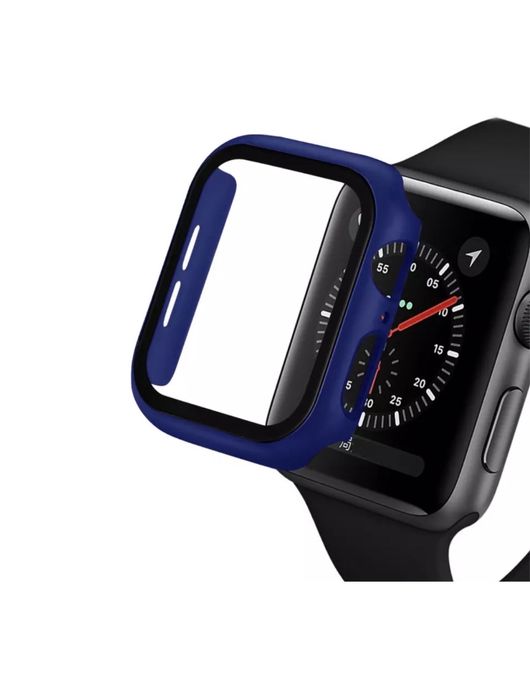 Husa Carcasa Ceas Apple Watch Margine Silicon Fata Glass Orice Marime