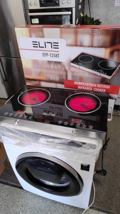 Чисто нов Двоен Плот-Котлони Elite 2200 W Керамичен 67х40 см