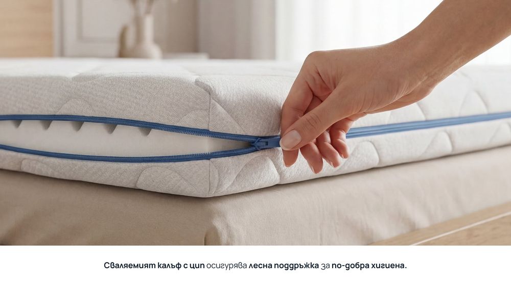 Топ матрак 2 в 1 Maximus от Sleepy, 10 см