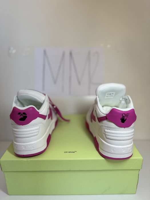 Adidasi Off-White Out Of Office 'White Fuchsia'  Lace-Up Sneakers