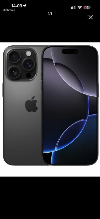 Iphone 16 pro max 256 qora IDEAL 100%