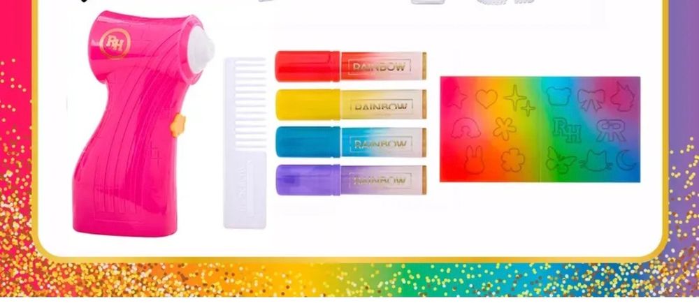 Air brush rainbow high shadow high.