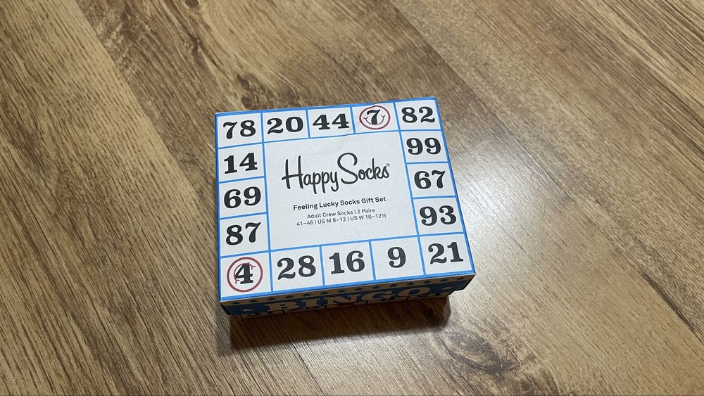 Set Ciorapi Originali Happy Socks Nr. 41-46 Noi In Cutie 2 Perechi