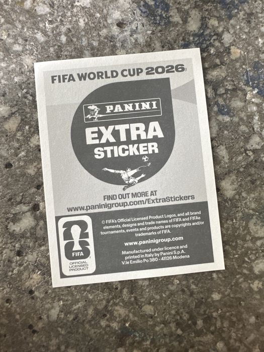 Vând cartonaș panini world cup 2026