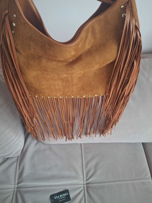 Дамска кожена чанта от Италия