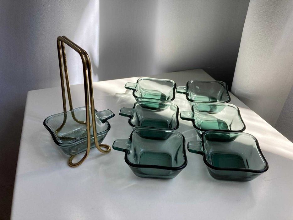 Set scrumiere Wilhelm Wagenfeld Bauhaus 7 buc WMF original rar