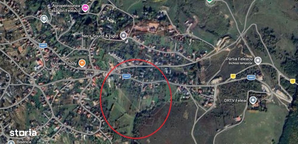Teren cu casa de vânzare in Feleacu! 2000 MP.