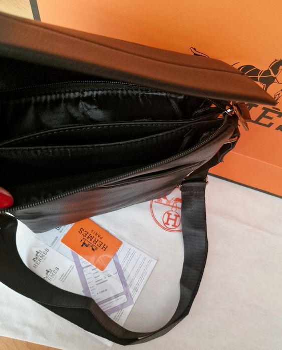 Borsete Hermes, logo imprimat, curea reglabila, saculet,etichetă