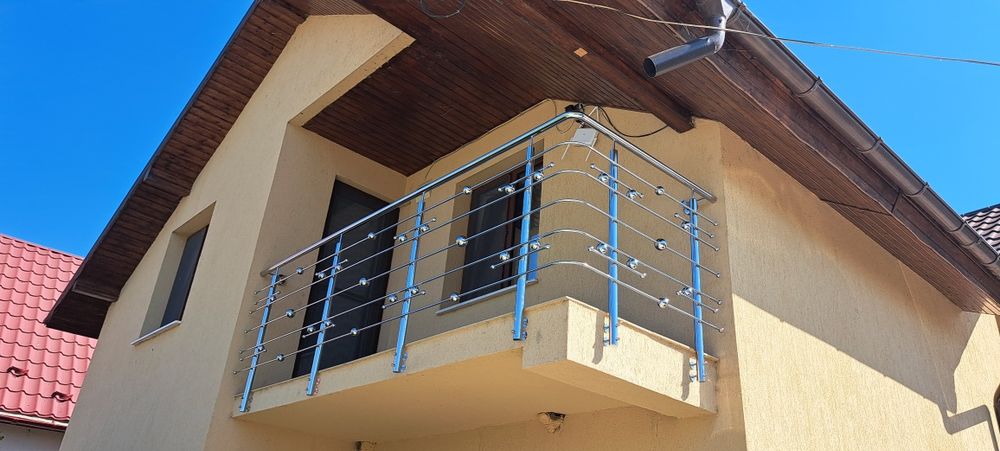 Balustrade inox si sticla
